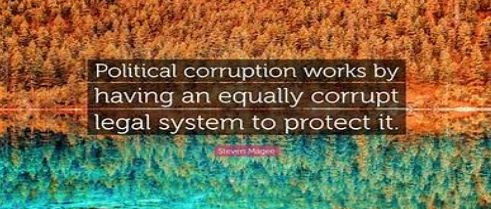The rot of political corruption is destroying our country from within